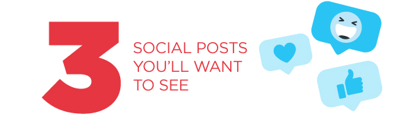 3 social posts you'll want to see